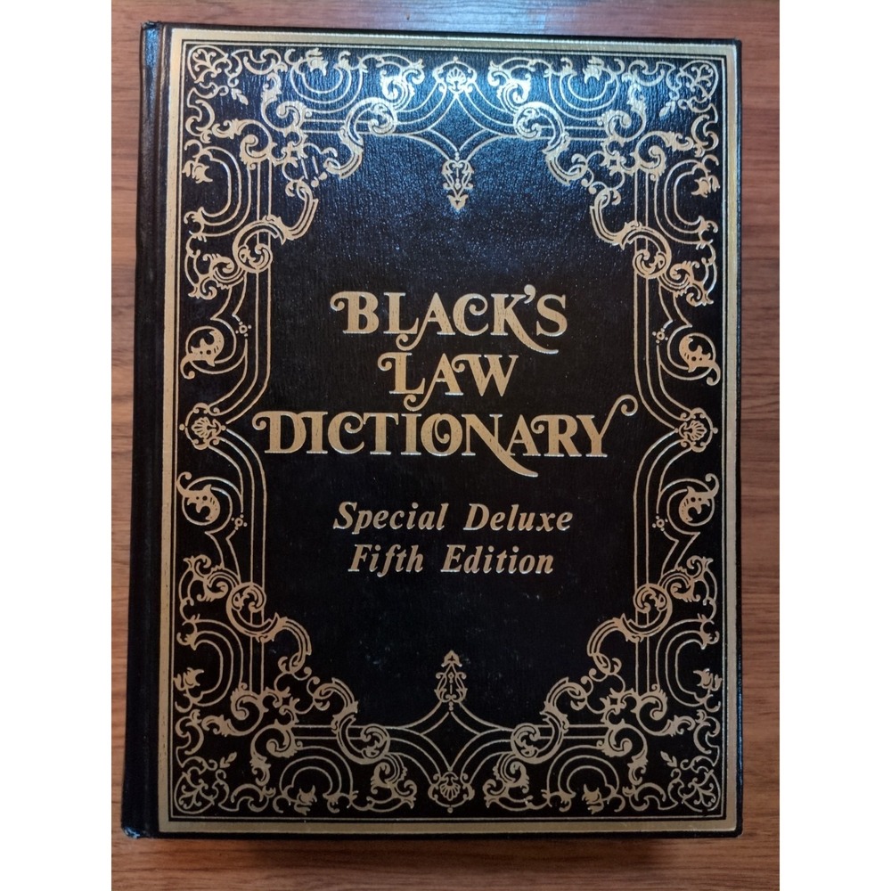 Black's Law Dictionary Special Deluxe Fifth Edition Legal Book Padded 1979/1981